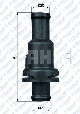 MAHLE TH575 Termostat (75c) A3-Golf V-Vi-Passat